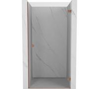 Mexen Lunar-B porte de douche pivotante droite 85 cm, transparent, cuivre brossé - 832-085-000-65-00-P 68664 5905315452405