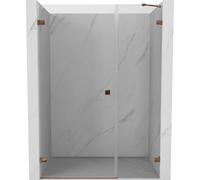 Mexen Lunar-B porte de douche pivotante gauche 110 cm, transparent, or rose - 832S-110-050-60-00-L 69186 5905315525109