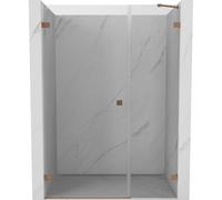 Mexen Lunar-B porte de douche pivotante gauche 115 cm, transparent, cuivre brossé - 832S-115-050-65-00-L 69214 5905315525208