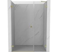 Mexen Lunar-B porte de douche pivotante gauche 125 cm, transparent, or brossé - 832S-125-050-55-00-L 69154 5905315525048