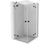 Mexen Lunar Duo cabine de douche à portes battantes 110 x 110 cm, transparent, noir - 834-110L-110P-70-00 63319 5905315428462