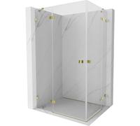 Mexen Lunar Duo cabine de douche avec porte battante gauche 95 x 70 cm, transparent, doré - 834-095L-070P-50-00 62522 5905315424877
