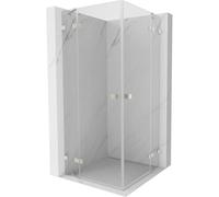 Mexen Lunar Duo cabine de douche pivotante 95 x 95 cm, transparent, nickel brossé - 834-095L-095P-97-00 63452 5905315429544
