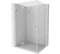 Mexen Lunar Duo cabine de douche pivotante gauche 95 x 75 cm, transparent, nickel brossé - 834-095L-075P-97-00 63447 5905315429506