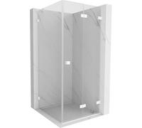 Mexen Lunar-F cabine de douche pliante droite 80 x 80 cm, transparent, blanc - 836-080-080-20-00-P 65710 5905315481672