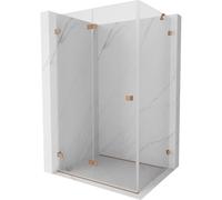 Mexen Lunar-F cabine de douche pliante gauche 85 x 80 cm, transparent, cuivre brossé- 836-085-080-65-00-L 65546 5905315480729