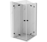 Mexen Lunar-F Duo cabine de douche pliable 90 x 90 cm, transparente, noire - 836-090L-090P-70-00 65366 5905315479327
