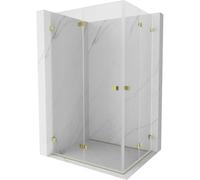 Mexen Lunar-F Duo cabine de douche pliante 90 x 75 cm, transparent, dorée - 836-090L-075P-50-00 65242 5905315478191