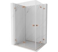 Mexen Lunar-F Duo cabine de douche pliante 90 x 85 cm, transparent, cuivre brossé - 836-090L-085P-65-00 65318 5905315478870
