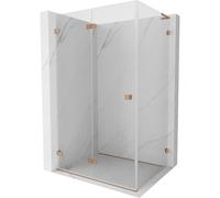 Mexen Lunar-F L cabine de douche pliante gauche 95 x 80 cm, transparent, cuivre brossé - 836L-095-080-65-00-L 65891 5905315508447