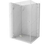 Mexen Lunar-F L cabine de douche pliante gauche 95 x 90 cm, transparent, nickel brossé - 836L-095-090-97-00-L 65994 5905315509116