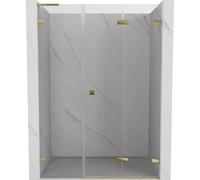Mexen Lunar-F L porte de douche pliante droite 115 cm, transparent, doré - 836SL-115-050-50-00-P 69667 5905315514530