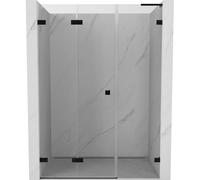 Mexen Lunar-F L porte de douche pliante gauche 145 cm, transparent, noir - 836SL-145-050-70-00-L 69560 5905315514141