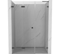 Mexen Lunar-F L portes de douche pliantes à gauche 140 cm, transparentes, gun metal - 836SL-140-050-95-00-L 69583 5905315514226