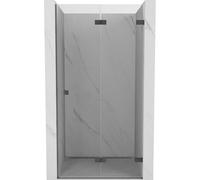 Mexen Lunar-F porte de douche pliante droite 100 cm, transparent, gris canon brossé - 836-100-000-66-00-P 69003 5905315477361