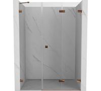 Mexen Lunar-F porte de douche pliante droite 135 cm, transparent, or rose - 836S-135-050-60-00-P 69321 5905315512956