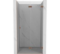 Mexen Lunar-F porte de douche pliante droite 70 cm, transparent, cuivre brossé - 836-070-000-65-00-P 68881 5905315477217