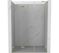 Mexen Lunar-F porte de douche pliante gauche 125 cm, transparent, doré brossé - 836S-125-050-55-00-L 69180 5905315511942