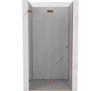 Mexen Lunar-F porte de douche pliante gauche 65 cm, transparent, cuivre brossé - 836-065-000-65-00-L 68790 5905315476302