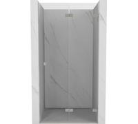 Mexen Lunar-F Porte pliante, paroi de douche droite 65 cm, transparente, nickel brossé - 836-065-000-97-00-P