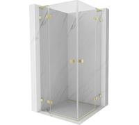 Mexen Lunar L Duo cabine de douche pivotante 75 x 75 cm, transparent, or brossé - 834L-075L-075P-55-00 62945 5905315432001