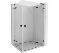 Mexen Lunar L Duo cabine de douche pivotante droite 115 x 90 cm, transparent, noir - 834L-115P-090L-70-00 93867 5905315786647