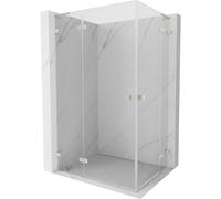 Mexen Lunar L Duo cabine de douche pivotante gauche 95 x 85 cm, transparent, nickel brossé - 834L-095L-085P-97-00 64041 5905315436122