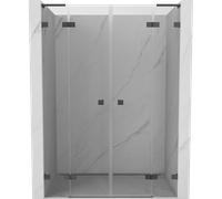 Mexen Lunar L Duo porte de douche pivotante 150 cm, transparent, gris pistolet brossé - 834DL-150-000-66-00 92696 5905315519979