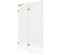 Mexen Lunar L paroi de baignoire 2 volets gauche 110 x 150 cm, transparent, or brossé - 897L-110-100-55-00-L 70465 5905315518026