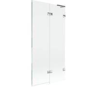 Mexen Lunar L paroi de baignoire à 2 volets droit 90 x 150 cm, transparent, chrome - 897L-090-100-01-00-P 70418 5905315518354