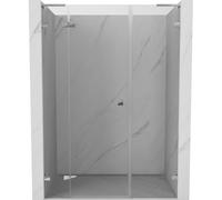 Mexen Lunar L porte de douche pivotante à gauche 145 cm, transparent, chrome - 834SL-145-050-01-00-L 69795 5905315522092