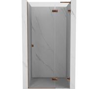 Mexen Lunar L porte de douche pivotante droite 75 cm, transparent, or rose - 834L-075-000-60-00-P 68899 5905315422514