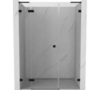 Mexen Lunar L porte de douche pivotante gauche 120 cm, transparent, noir - 834SL-120-050-70-00-L 70111 5905315522672