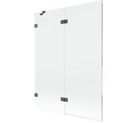 Mexen Lunar pare-douche 2 volets gauche 130 x 150 cm, transparent, gris canon brossé - 897-130-100-66-00-L 70250 5905315516916