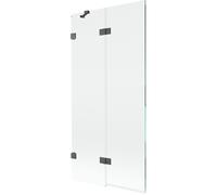 Mexen Lunar pare-douche 2 volets gauche 90 x 150 cm, transparent, gris canon brossé - 897-090-100-66-00-L 70246 5905315516879