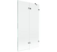 Mexen Lunar paroi de baignoire à 2 volets droite 100 x 150 cm, transparent, chrome - 897-100-100-01-00-P 70288 5905315517166