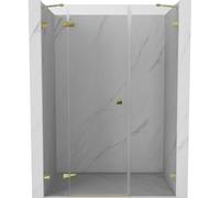 Mexen Lunar porte de douche battante gauche 160 cm, transparent, doré - 834S-160-050-50-00-L 69766 5905315520500