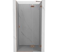 Mexen Lunar porte de douche pivotante droite 100 cm, transparent, cuivre brossé - 834-100-000-65-00-P 68121 5905315419712