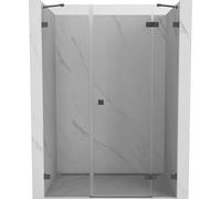Mexen Lunar porte de douche pivotante droite 130 cm, transparent, gris acier brossé - 834S-130-050-66-00-P 70045 5905315521705
