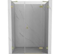 Mexen Lunar porte de douche pivotante droite 145 cm, transparent, doré brossé - 834S-145-050-55-00-P 70009 5905315521460