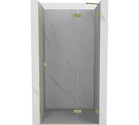 Mexen Lunar porte de douche pivotante droite 75 cm, transparent, doré brossé - 834-075-000-55-00-P 68064 5905315419361