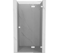 Mexen Lunar porte de douche pivotante droite 85 cm, transparent, blanc - 834-085-000-20-00-P 68025 5905315419088