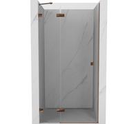 Mexen Lunar porte de douche pivotante gauche 80 cm, transparent, or rose - 834-080-000-60-00-L 67886 5905315418029