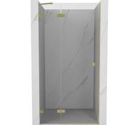 Mexen Lunar porte de douche pivotante gauche 90 cm, transparent, doré brossé - 834-090-000-55-00-L 67865 5905315417893