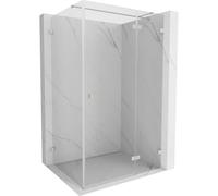 Mexen Lunar T cabine de douche pivotante à droite 140 x 90 cm, transparent, nickel brossé - 834T-140-090-97-00-P 66353 5905315450807