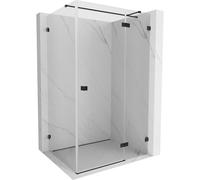 Mexen Lunar T cabine de douche pivotante droite 110 x 100 cm, transparent, noir - 834T-110-100-70-00-P 66694 5905315450012