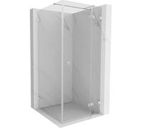 Mexen Lunar T cabine de douche pivotante droite 120 x 120 cm, transparent, nickel brossé - 834T-120-120-97-00-P 66388 5905315450951