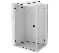 Mexen Lunar T cabine de douche pivotante gauche 130 x 90 cm, transparent, noir - 834T-130-090-70-00-L 64593 5905315445988