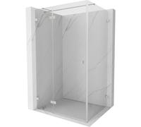 Mexen Lunar T cabine de douche pivotante gauche 135 x 110 cm, transparent, nickel brossé - 834T-135-110-97-00-L 64762 5905315446930