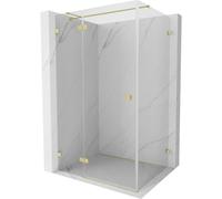 Mexen Lunar T cabine de douche pivotante gauche 140 x 80 cm, transparente, or brossé - 834T-140-080-55-00-L 64398 5905315444332